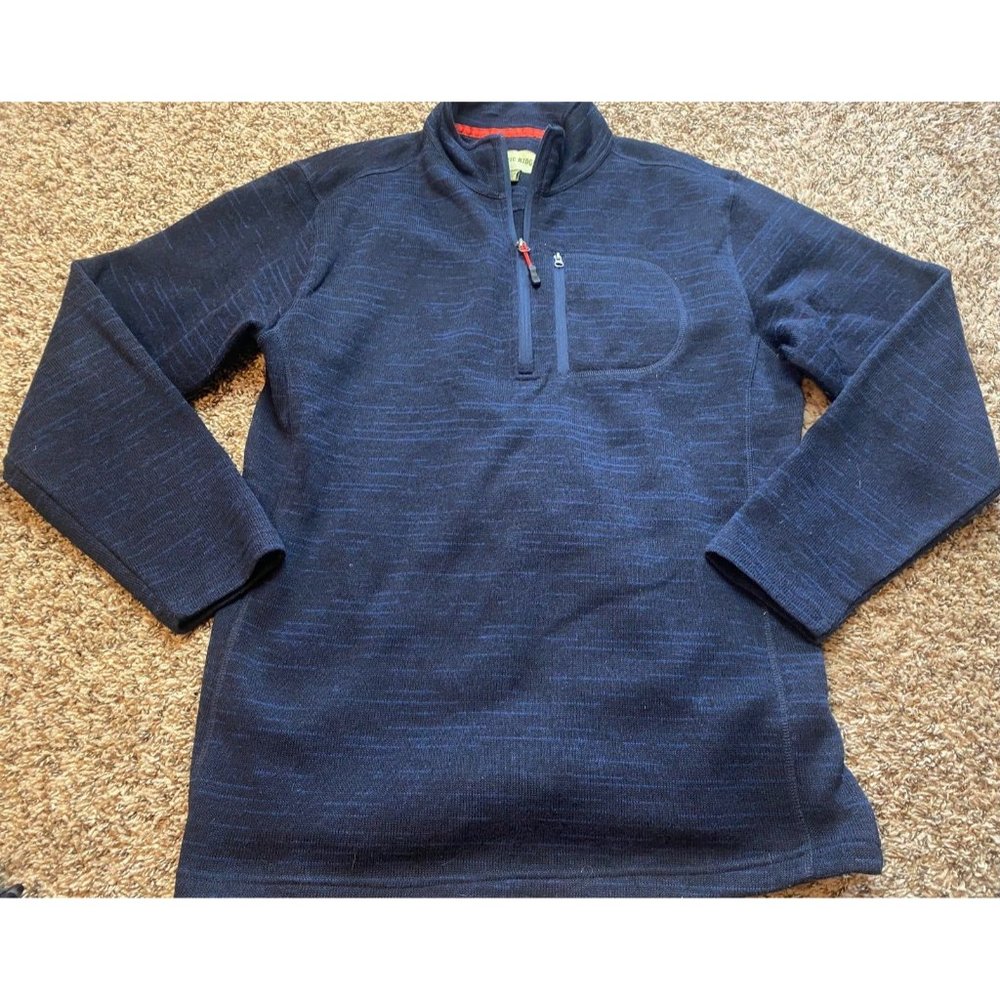Navy Quarter Zip Sweater